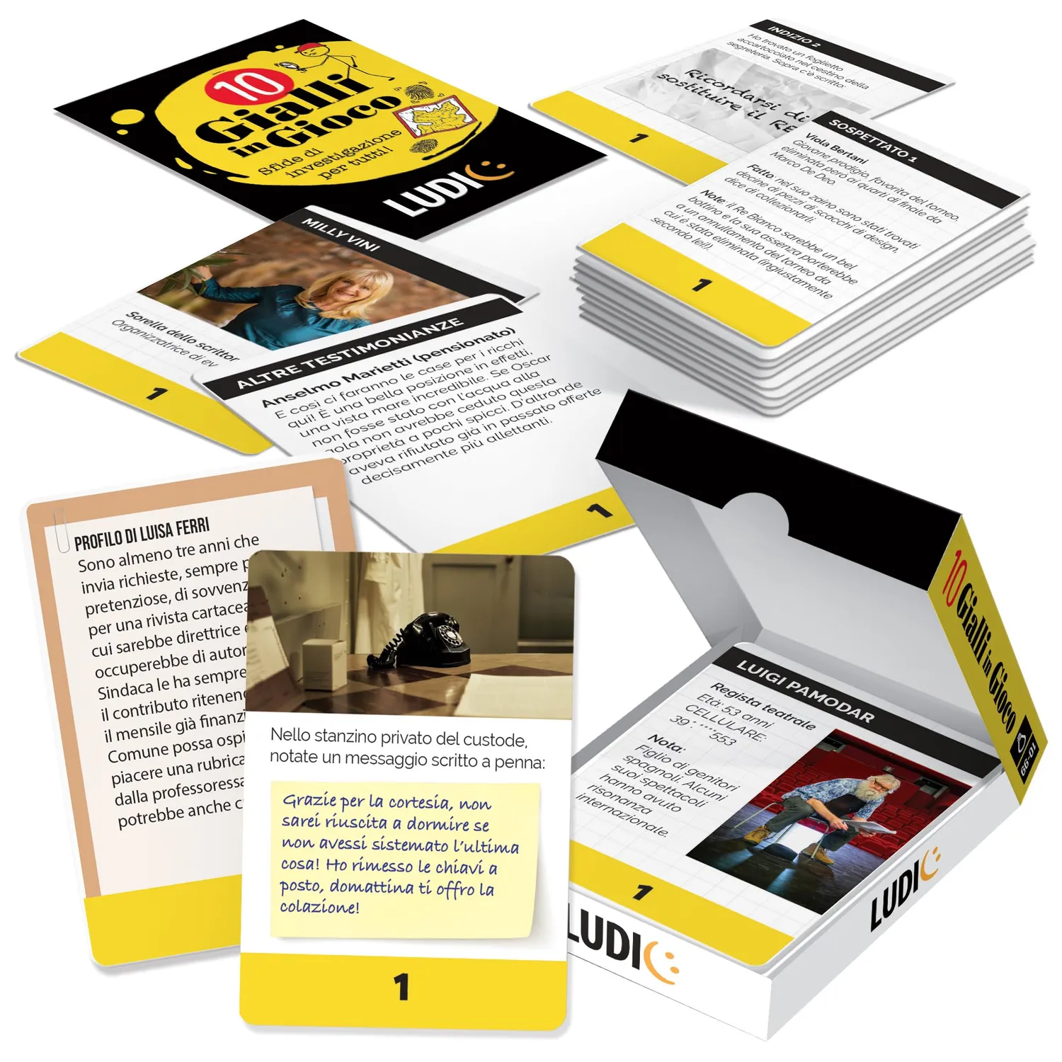 Ludic Gialli in Gioco 10 Crime Stories gioco carte investigativo