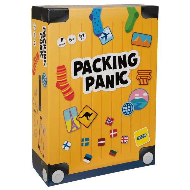 Peliko Packing Panic gioco da tavolo valigia da viaggio