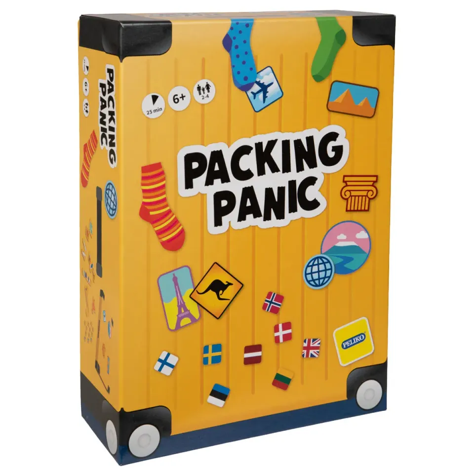 Peliko Packing Panic gioco da tavolo valigia da viaggio