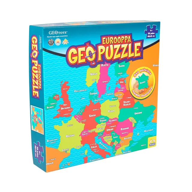 Peliko Geo Puzzle Europa puzzle 58 pezzi mappa