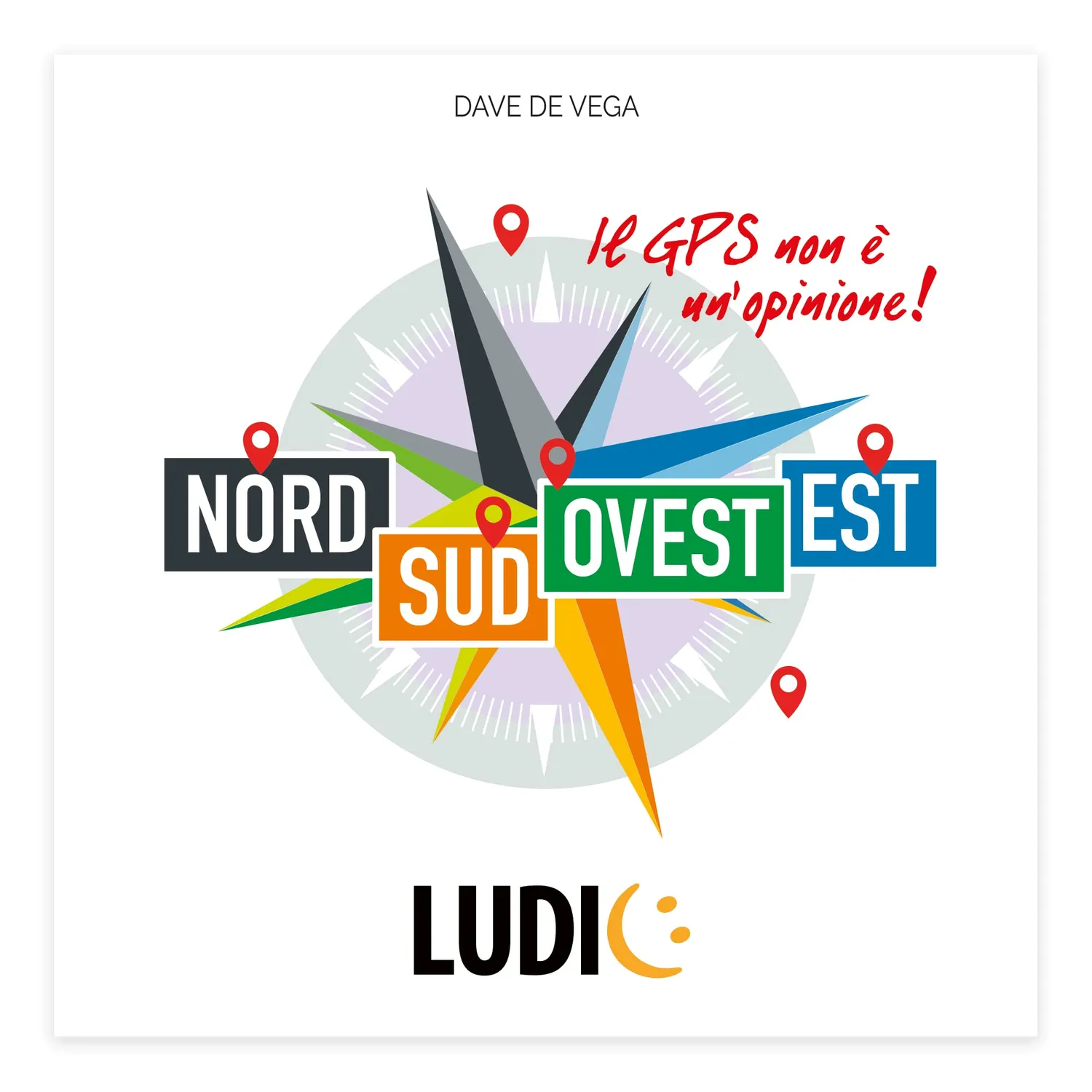 Ludic Nord Sud Ovest Est gioco di società 2-6 giocatori famiglia