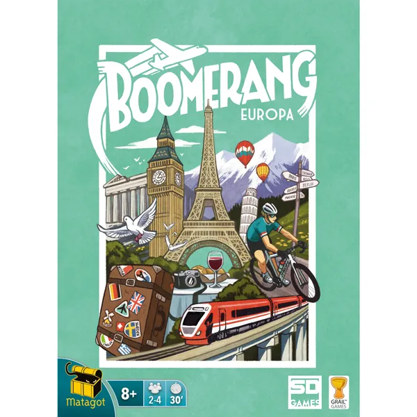 SD Games Boomerang Europa gioco mappa roll & write viaggi