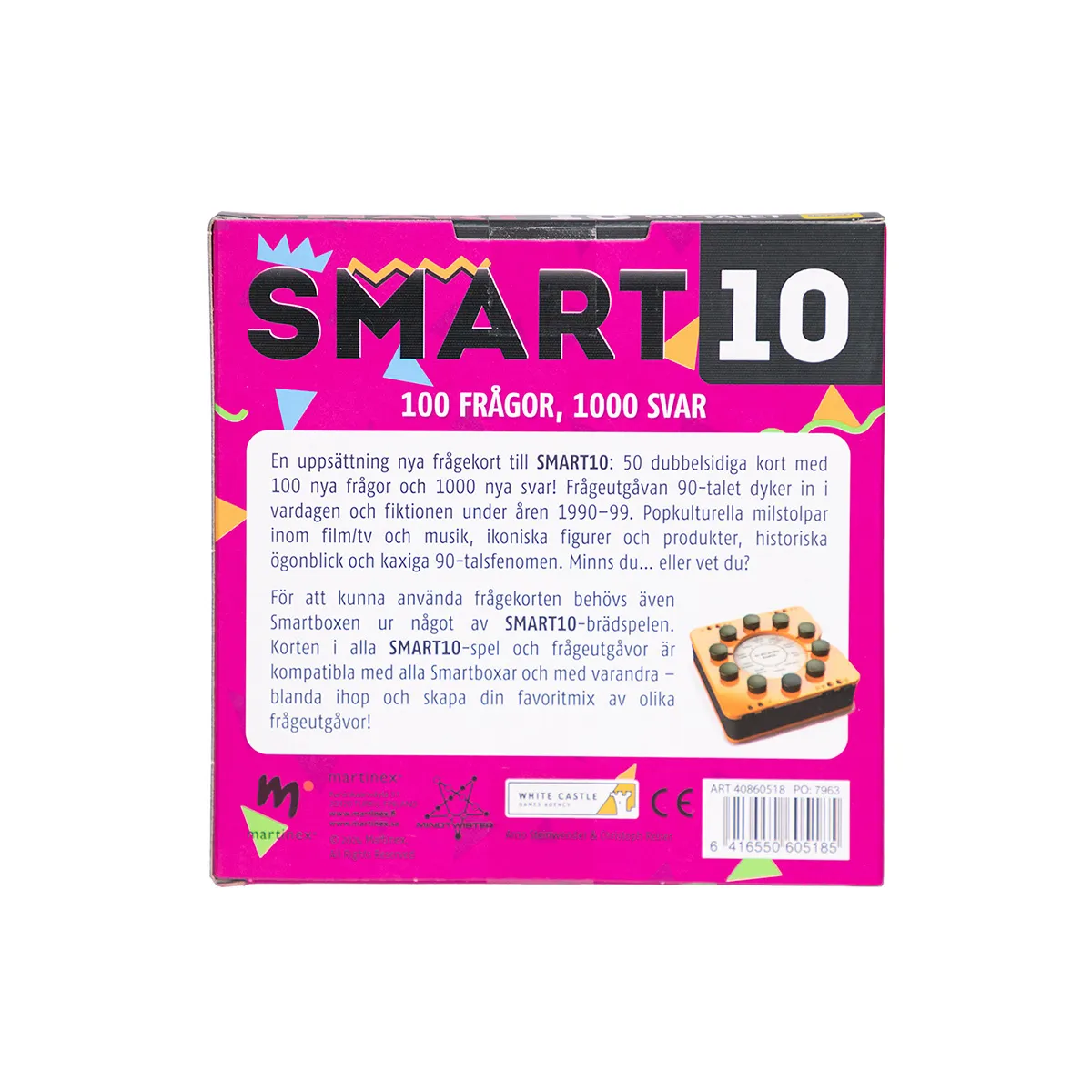 Peliko SMART10 90-talet espansione quiz svedese