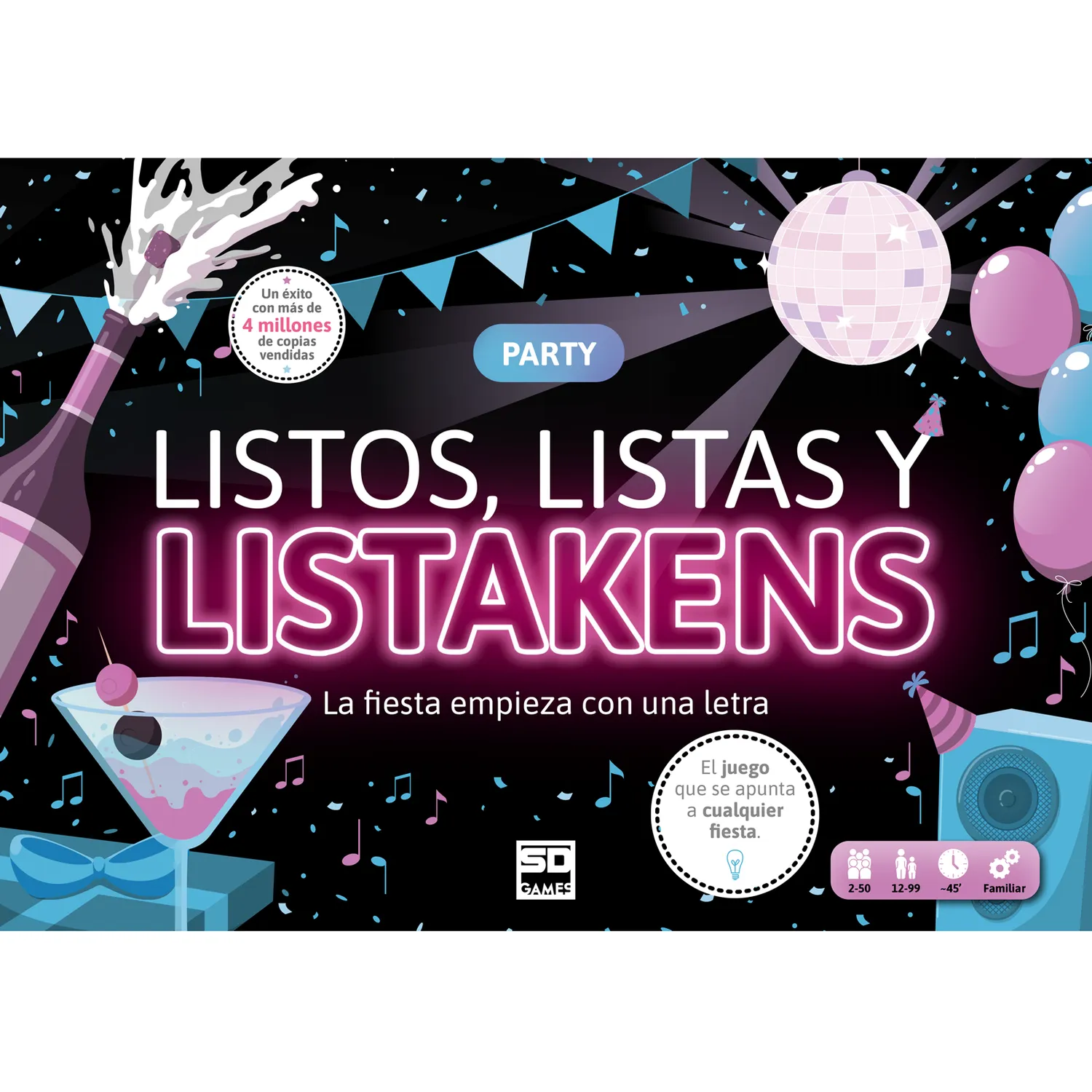SD Games Listos Listas Listakens Party gioco parole
