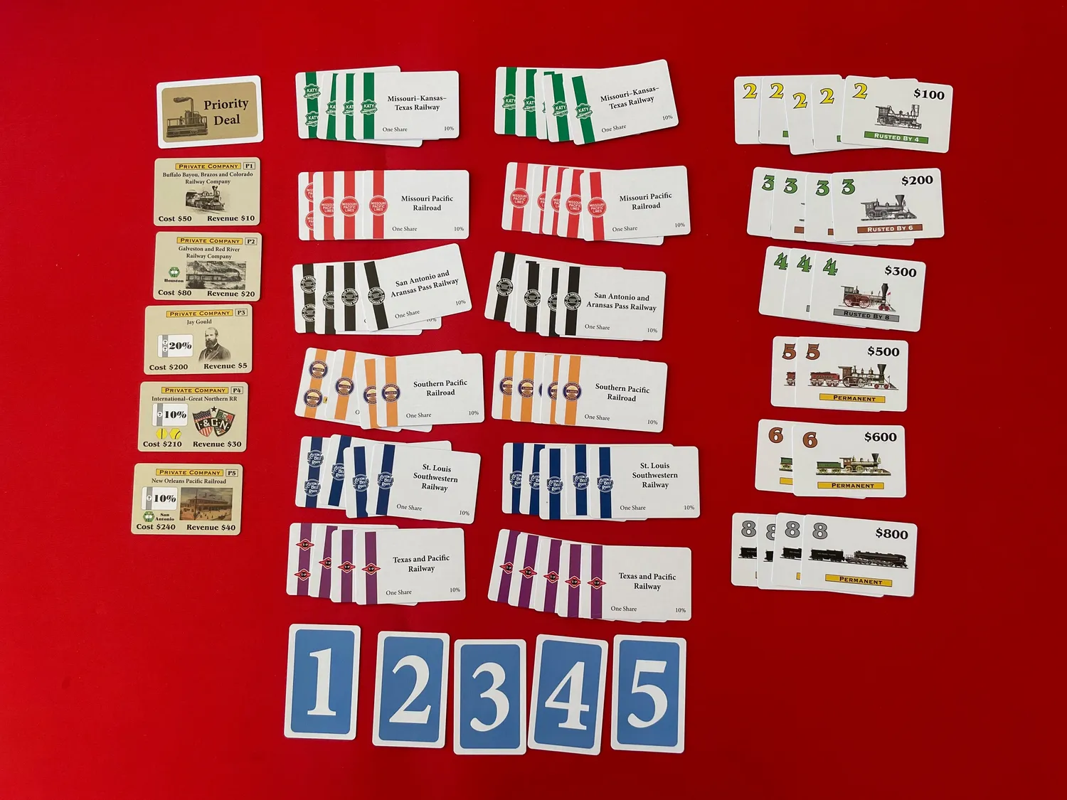 All-Aboard Games 18Texas gioco da tavolo ferroviario introduttivo