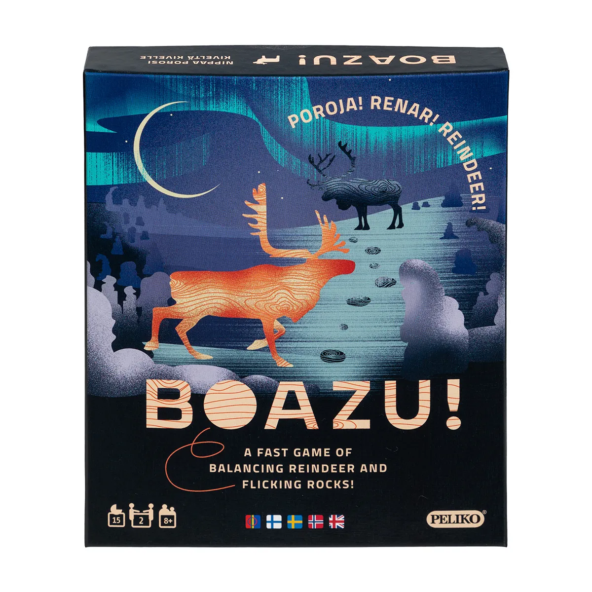 Peliko Boazu gioco da tavolo in legno 2 giocatori