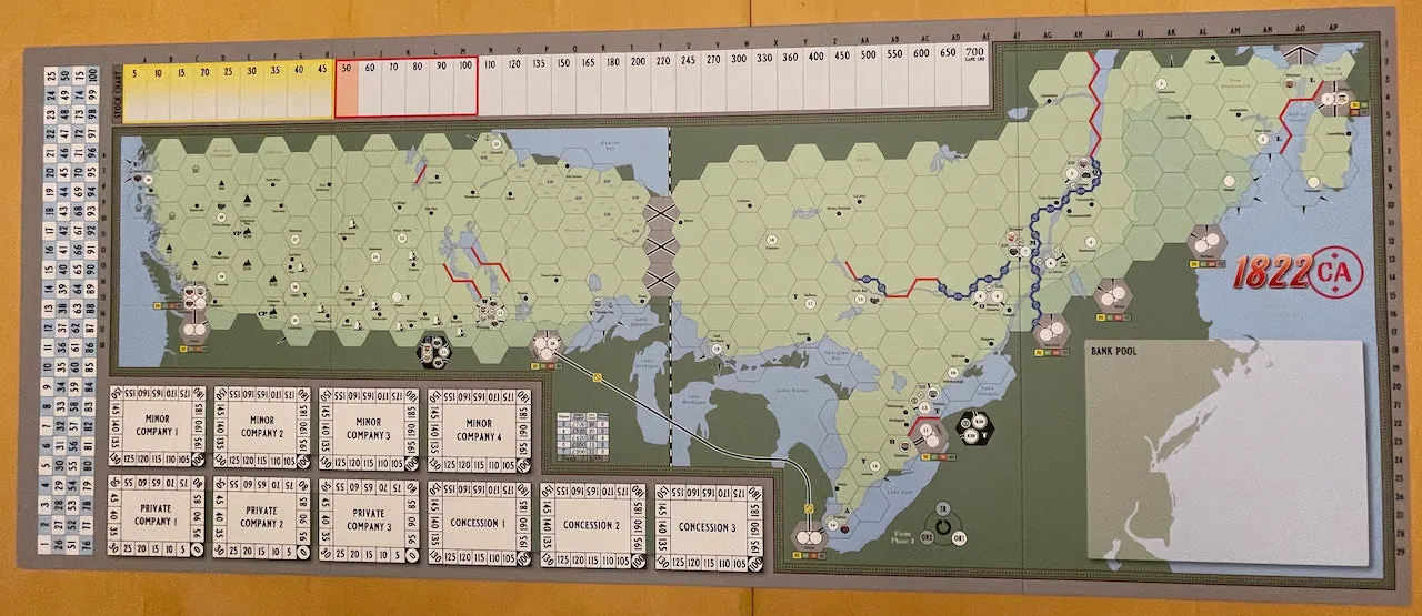 All-Aboard Games 1822CA gioco da tavolo ferroviario Canada