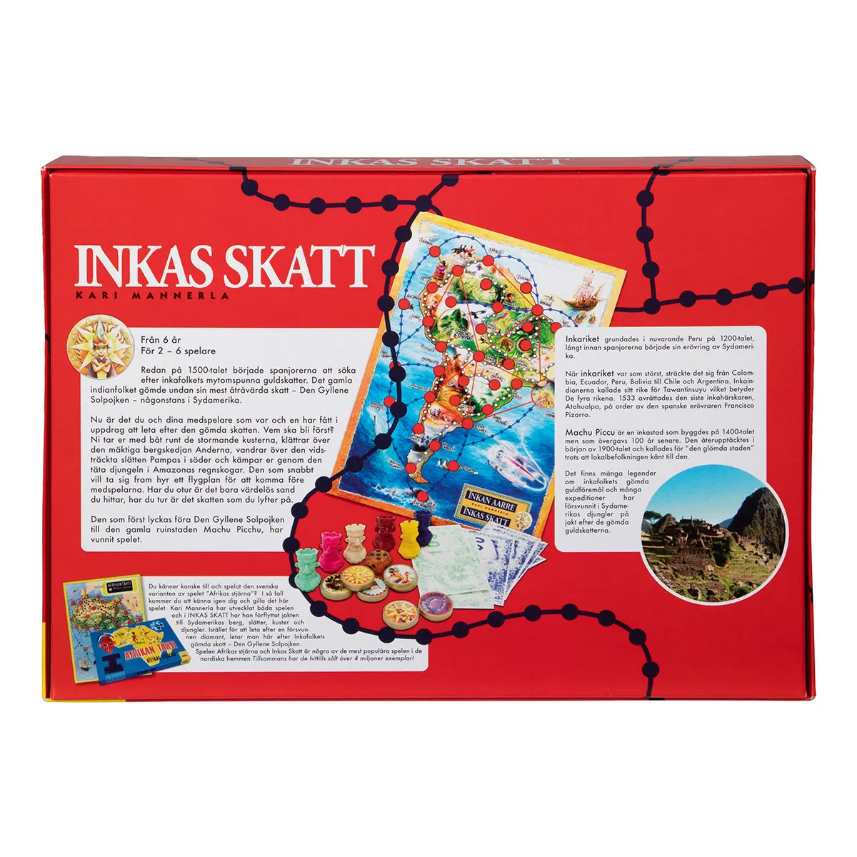 Peliko Inkas Skatt gioco da tavolo svedese 2-6 giocatori