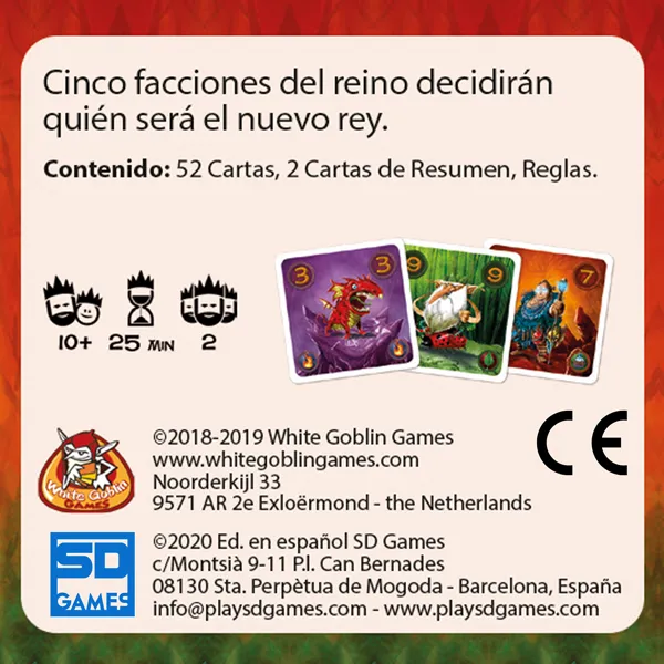 SD Games Claim 2 Pocket gioco di carte 2 giocatori