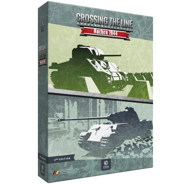 VUCA Crossing the Line Aachen 1944 wargame 2nd edition mappa