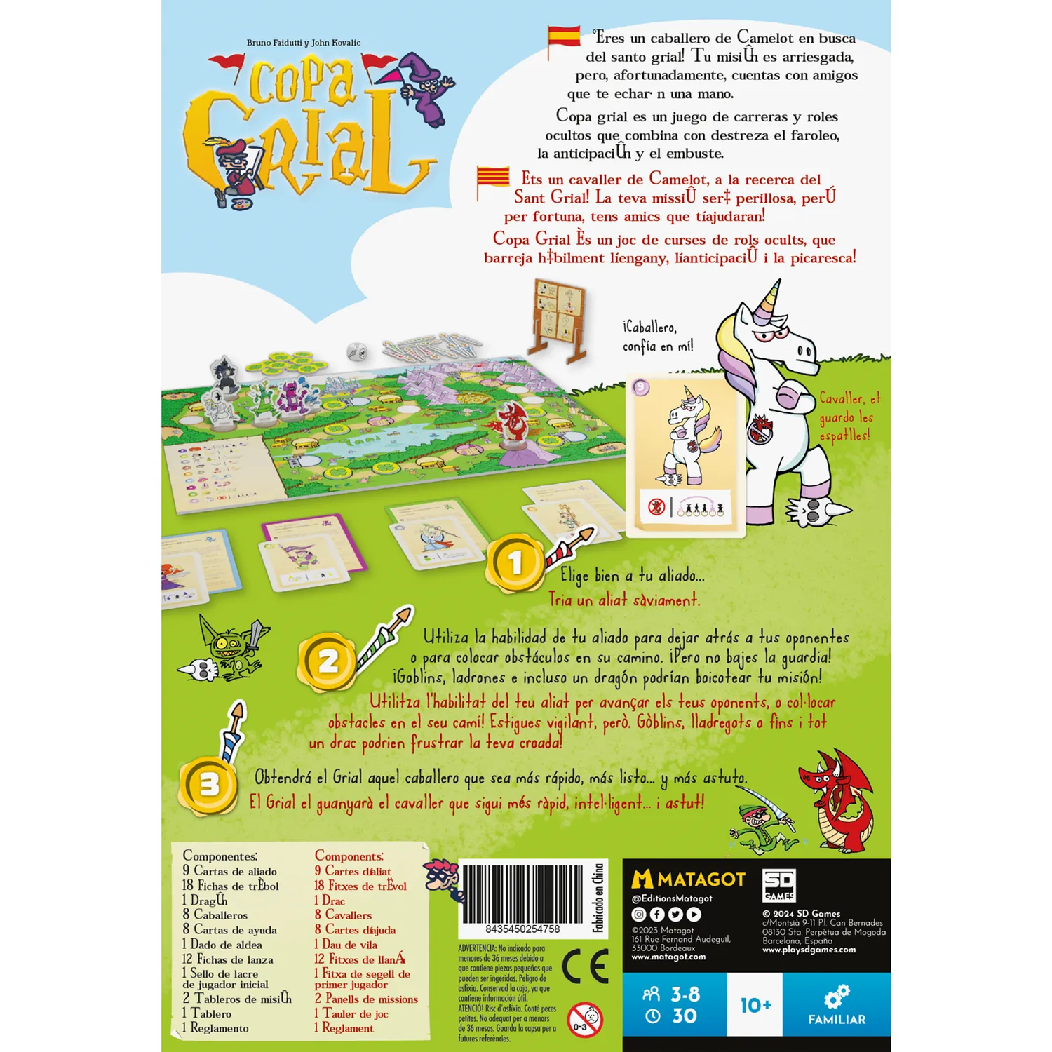 SD Games Copa Grial gioco di carte Camelot bluff