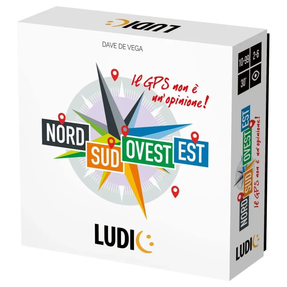 Ludic Nord Sud Ovest Est gioco di società 2-6 giocatori famiglia