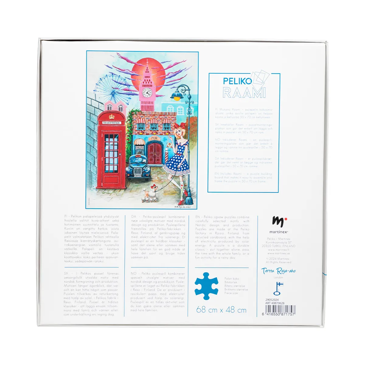 Peliko Terttu Raja-aho Lontoo puzzle 1000 pezzi 68x48