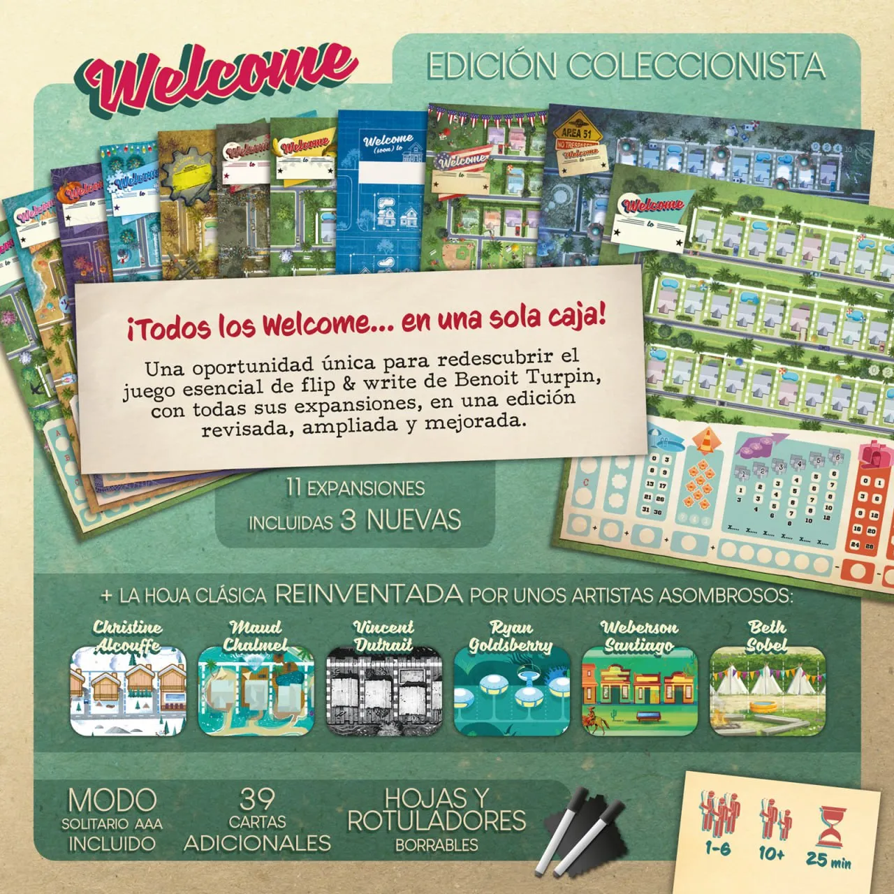 SD Games Welcome Edizione Collezionista gioco flip write