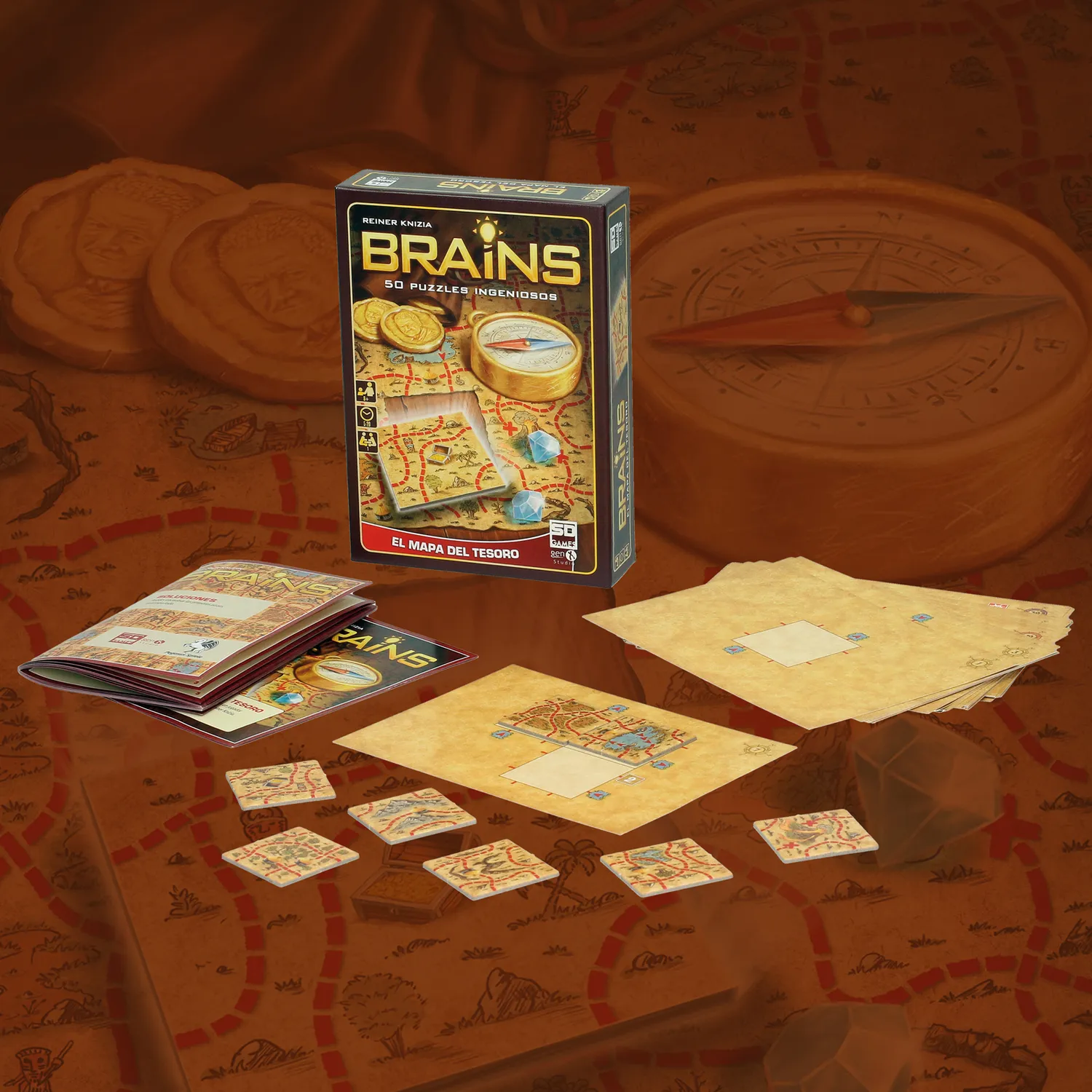 SD Games Brains Mappa del Tesoro puzzle 50 enigmi