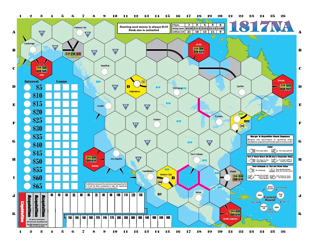 All-Aboard Games 1817 NA World Volatility espansione Wave 5