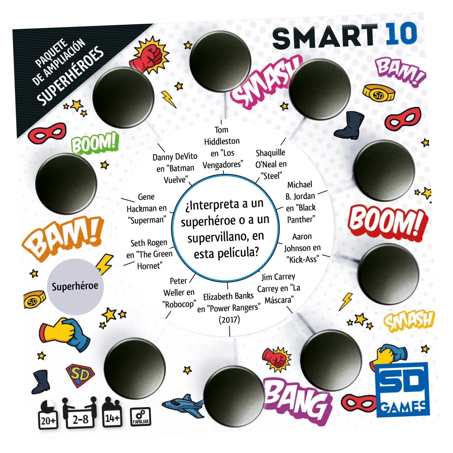 SD Games Smart 10 Supereroi espansione quiz 50 carte