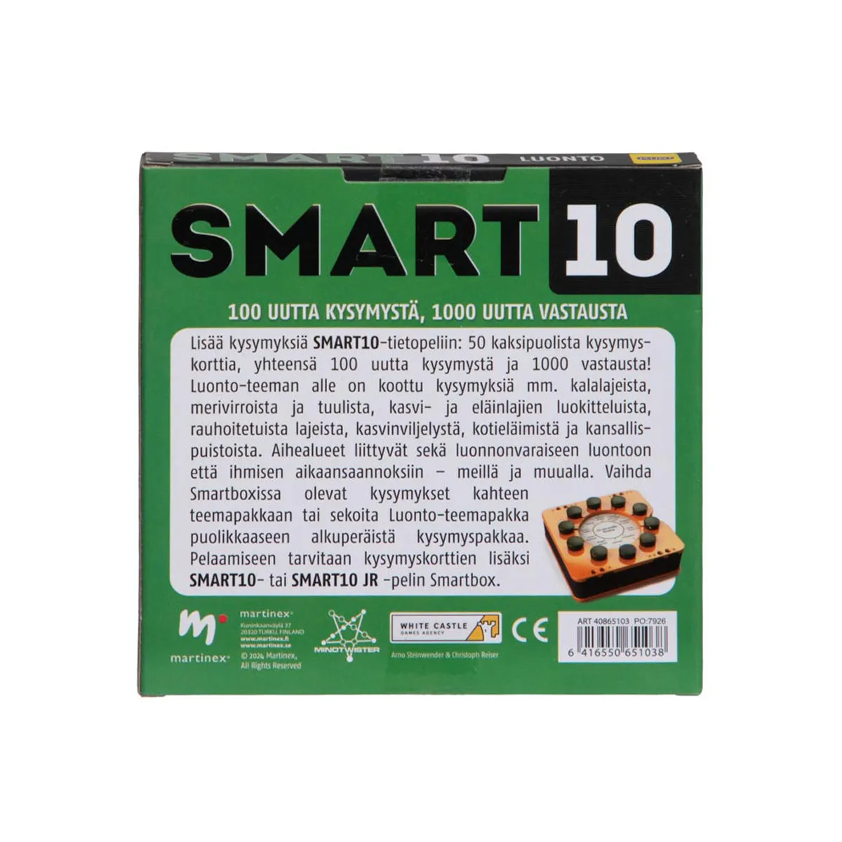 Peliko SMART10 Natura espansione quiz 50 carte finlandese