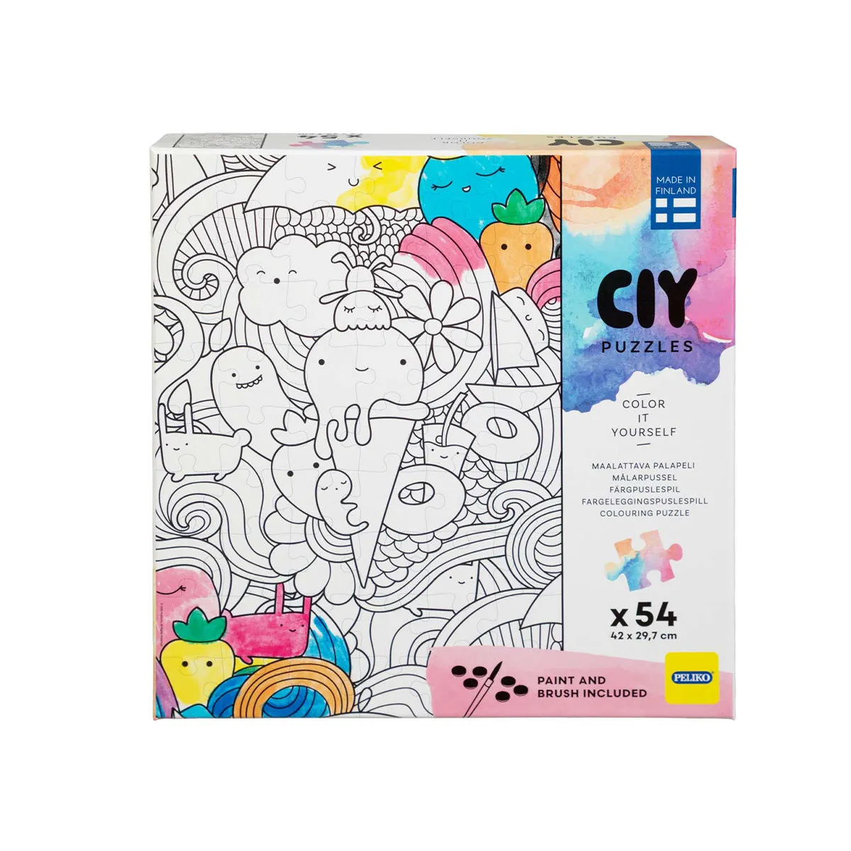 Peliko CIY Jäätelö puzzle 54 pezzi con acquerelli
