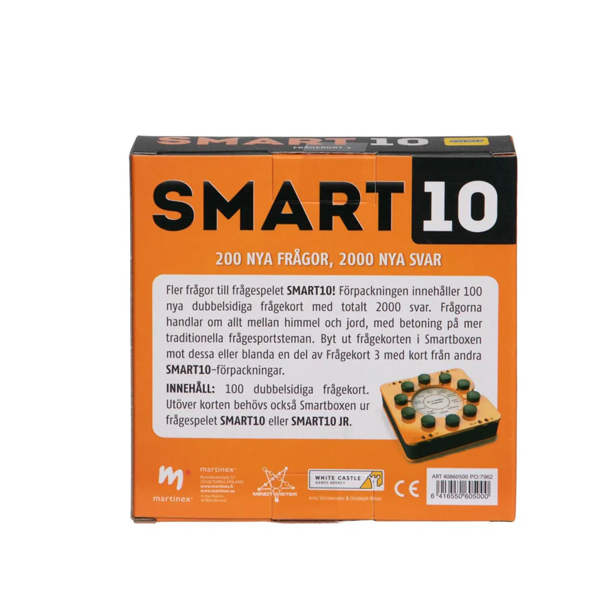 Peliko Smart10 Frågekort 3 quiz 100 carte svedese