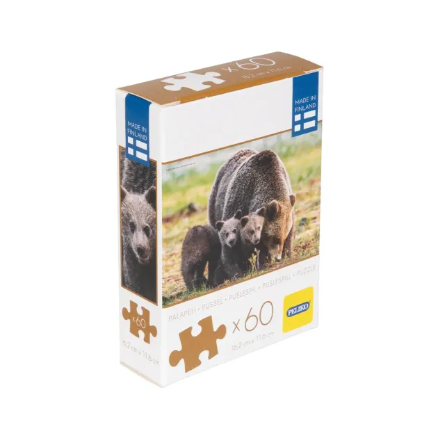 Peliko Orsi mini puzzle 60 pezzi animali
