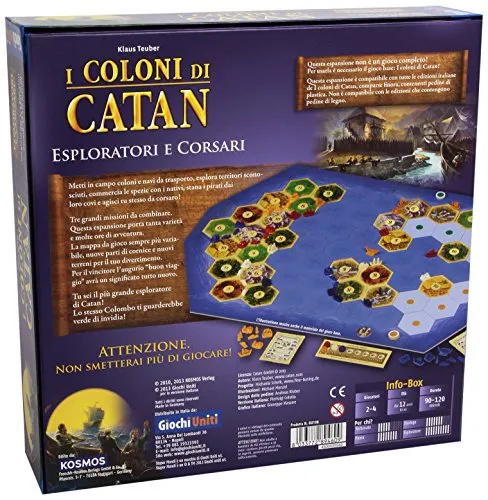 Giochi Uniti Catan Esploratori e Corsari espansione 3-4 giocatori
