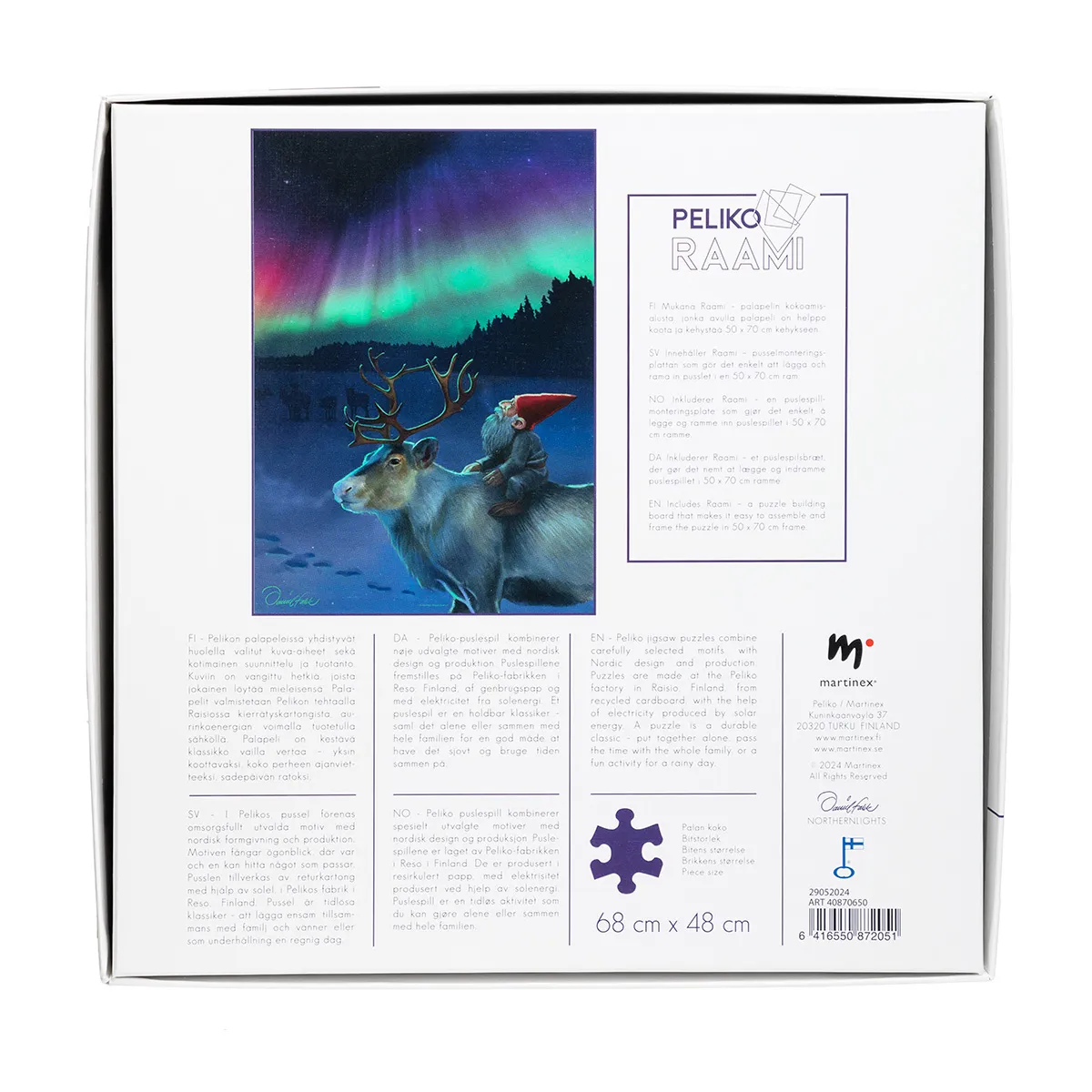 Peliko Daniel Falck Revontulet puzzle 1000 pezzi aurora boreale
