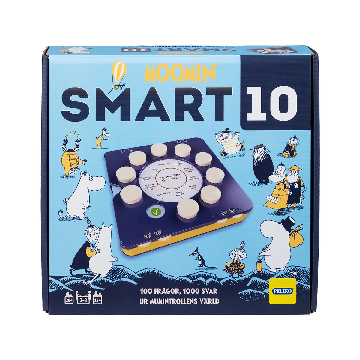 Peliko SMART10 Mumin quiz svedese 80 anni Moomin