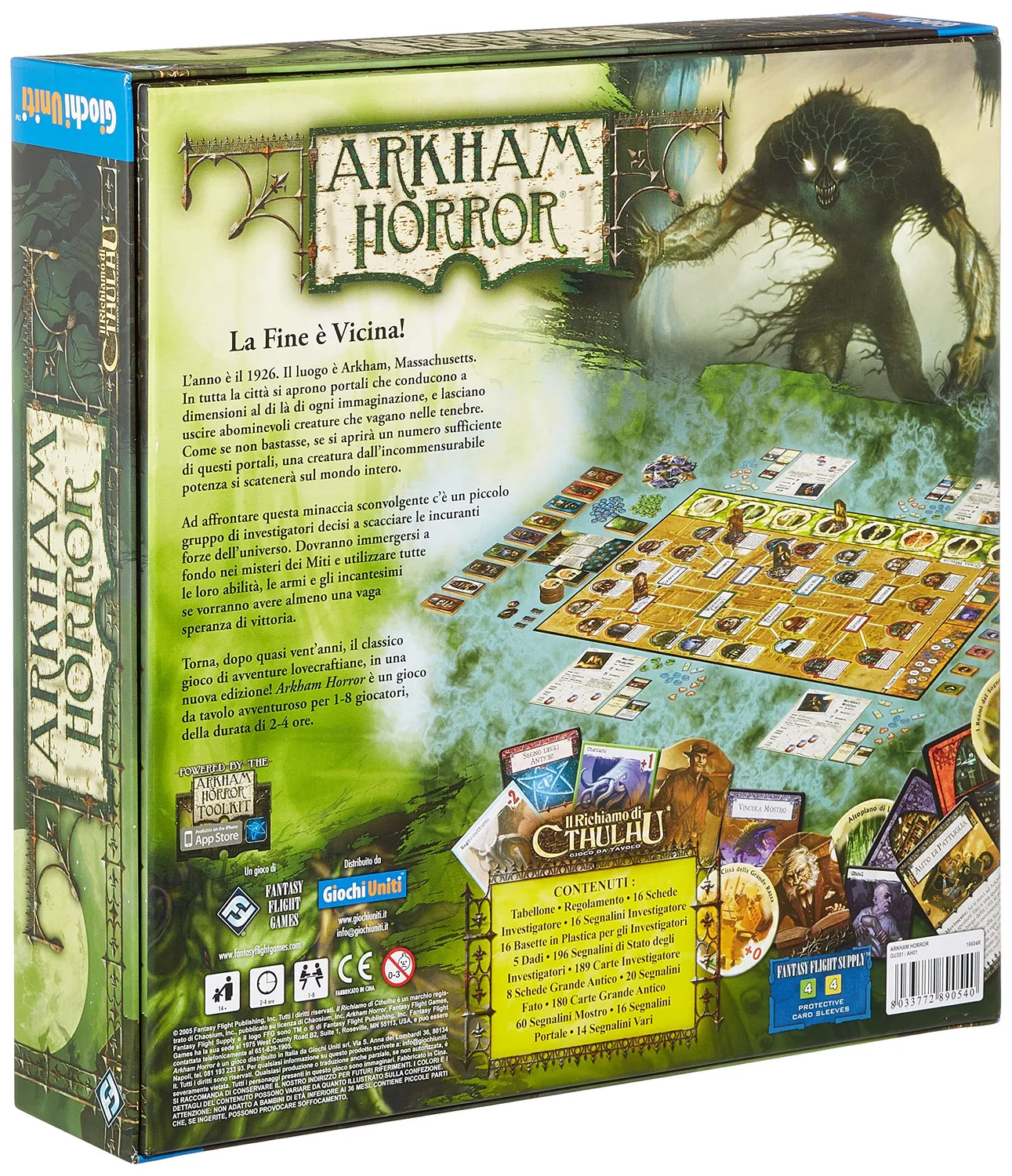 Giochi Uniti Arkham Horror gioco da tavolo horror 1-8