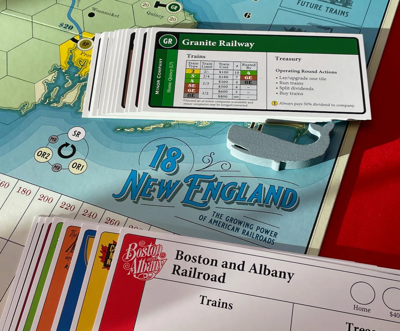 All-Aboard Games 18NewEngland gioco da tavolo 18xx USA