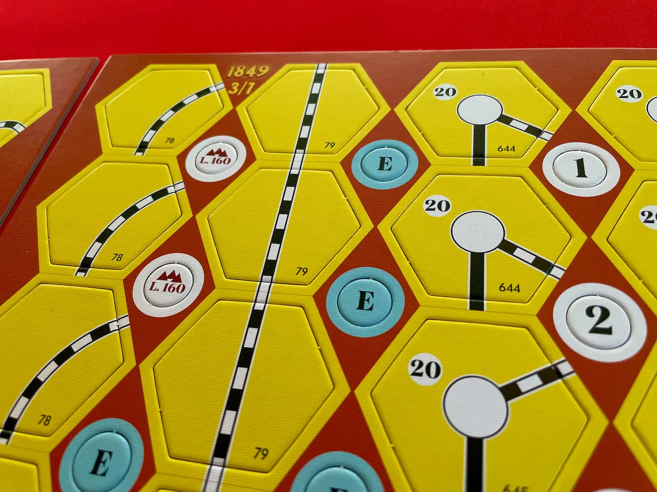All-Aboard 1849 gioco da tavolo base treni Sicilia