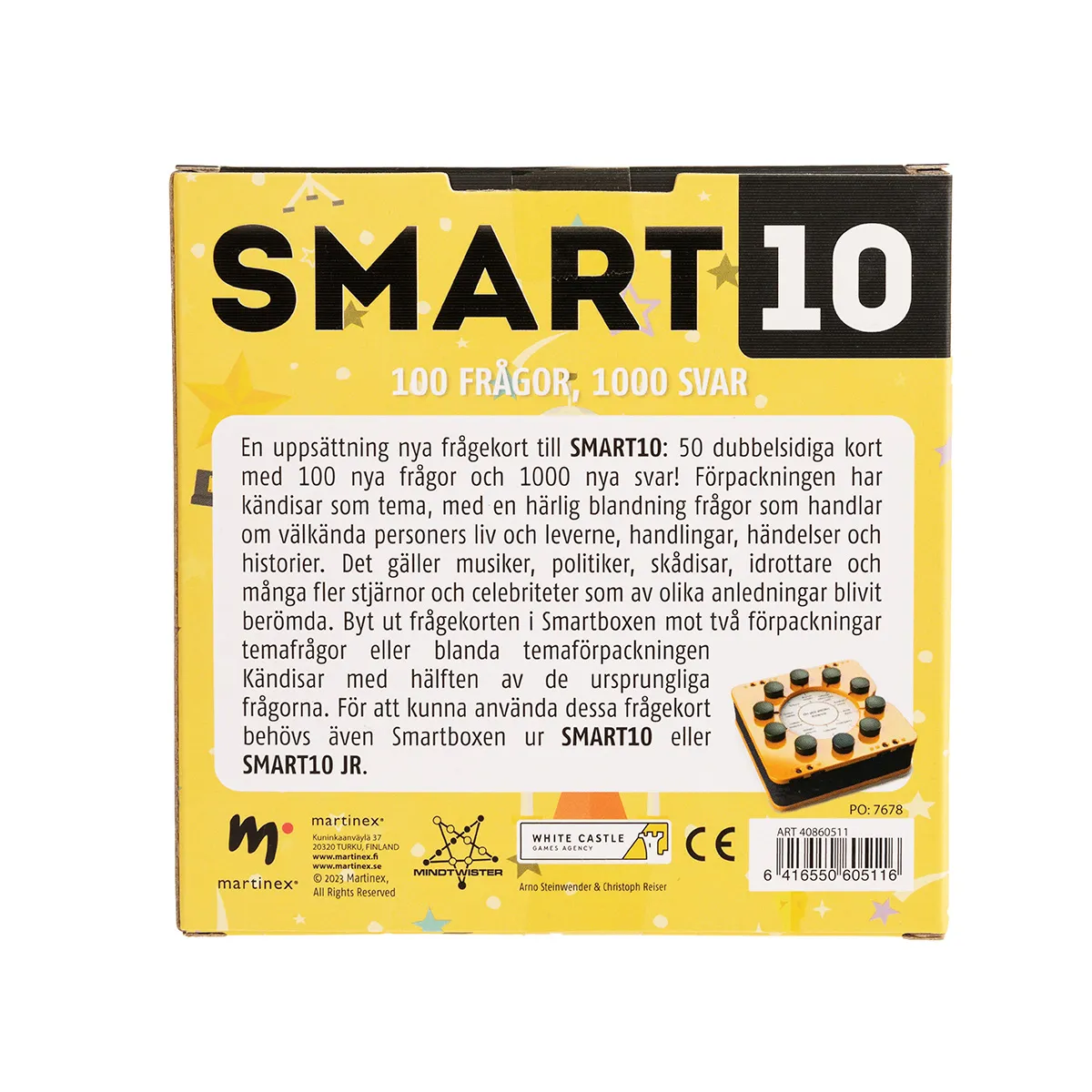Peliko Smart10 Kandisar espansione quiz svedese celebrita