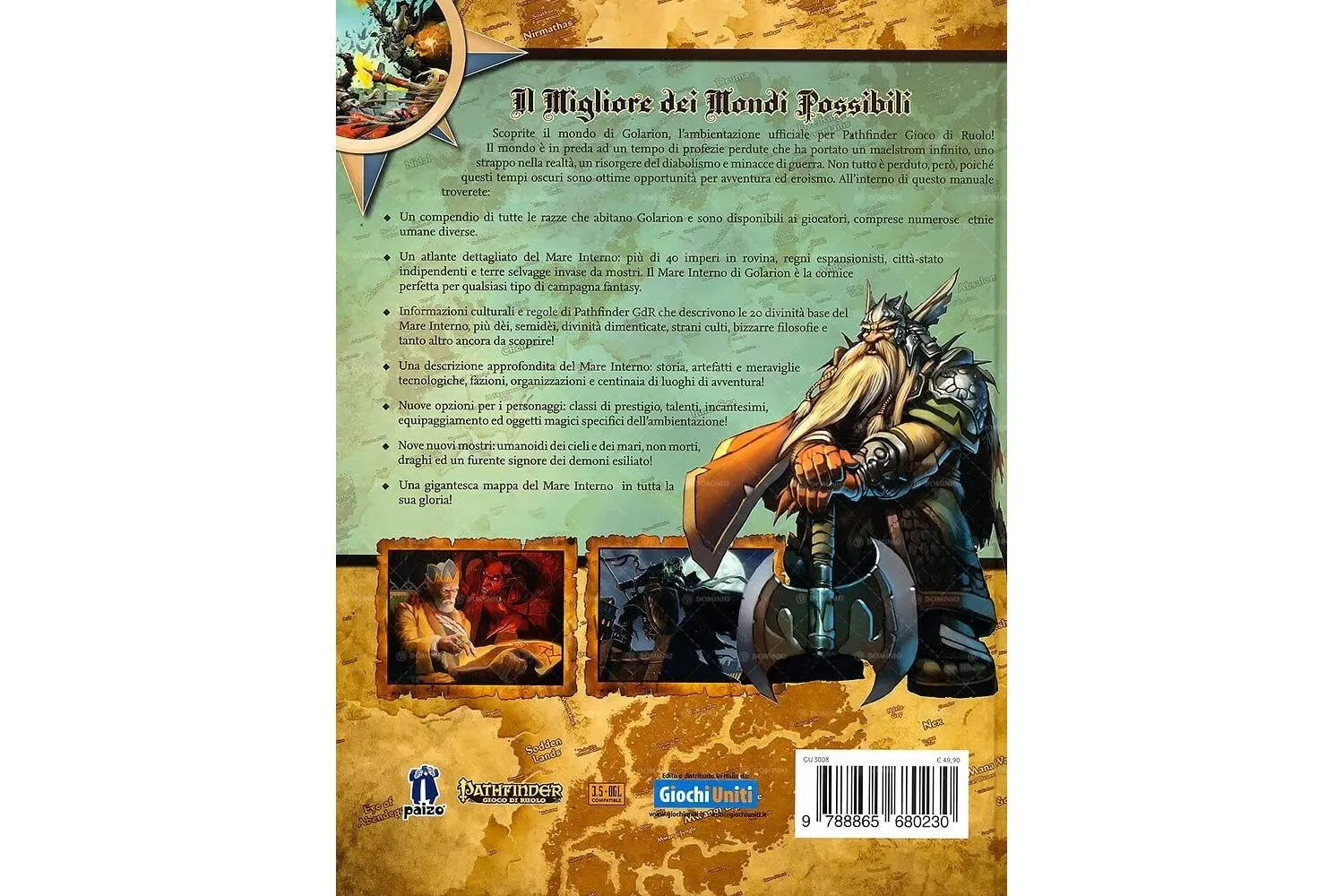 Giochi Uniti Pathfinder Atlante Mare Interno manuale gioco ruolo