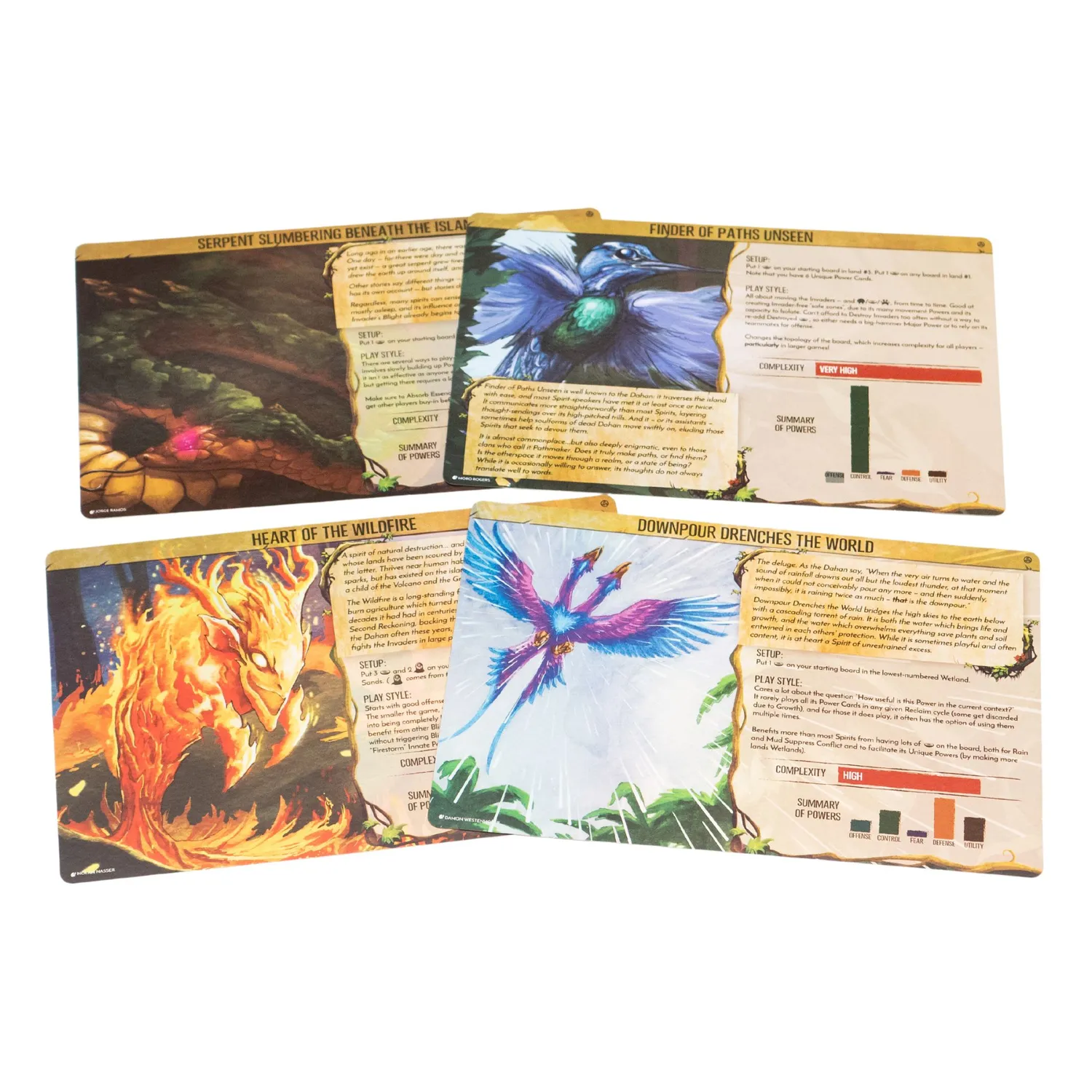 Spirit Island Feather and Flame Premium Foil pannelli spirito foil 4 spiriti