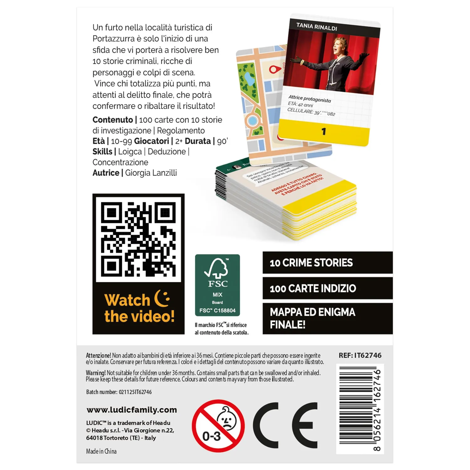 Ludic Gialli in Gioco 10 Crime Stories gioco carte investigativo