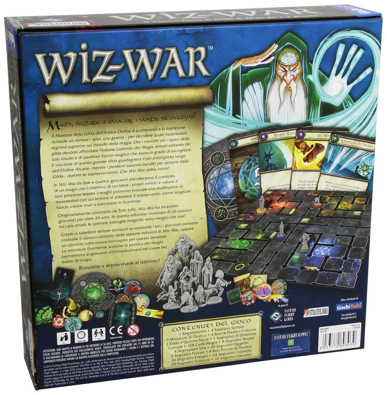 Giochi Uniti Wiz-War gioco da tavolo maghi italiano