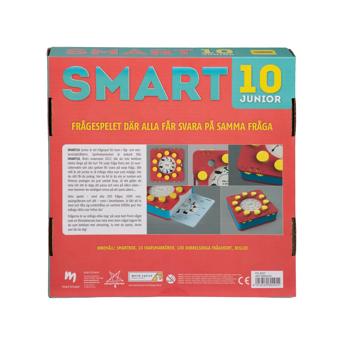 Peliko SMART10 Junior gioco quiz svedese 7+ anni