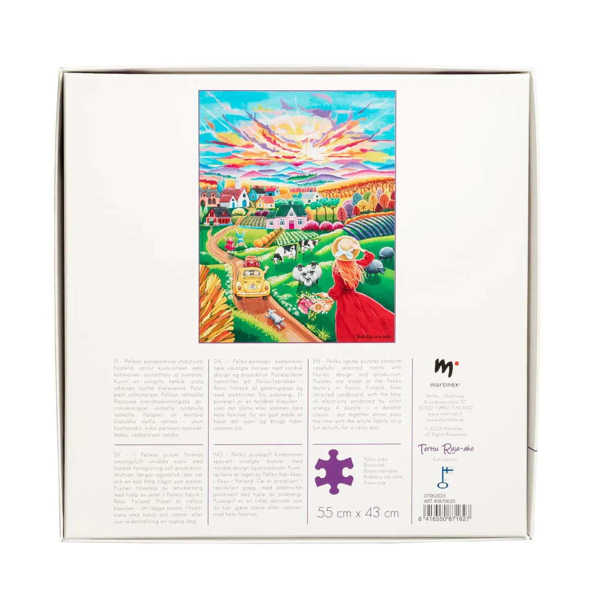 Peliko Terttu Raja-aho Kotiinpaluu puzzle 750 pezzi colorato