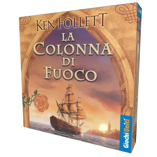 Giochi Uniti La Colonna di Fuoco gioco da tavolo italiano Ken Follett