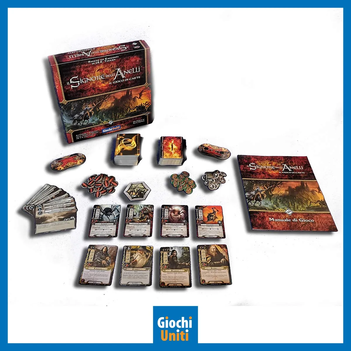 Giochi Uniti Signore degli Anelli LCG GU651 gioco carte 1-2 giocatori
