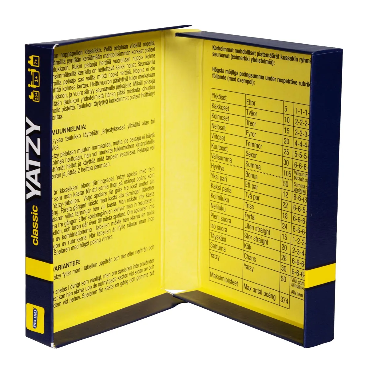 Peliko Yatzy gioco di dadi classico 5 dadi famiglia
