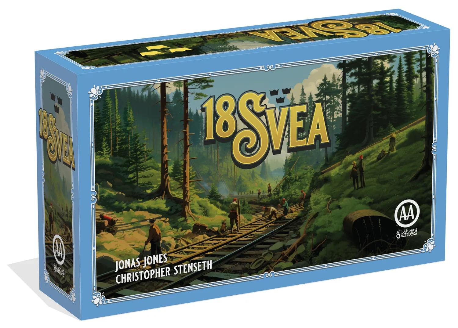 All-Aboard Games 18Svea gioco da tavolo 2-3 giocatori micro 18XX