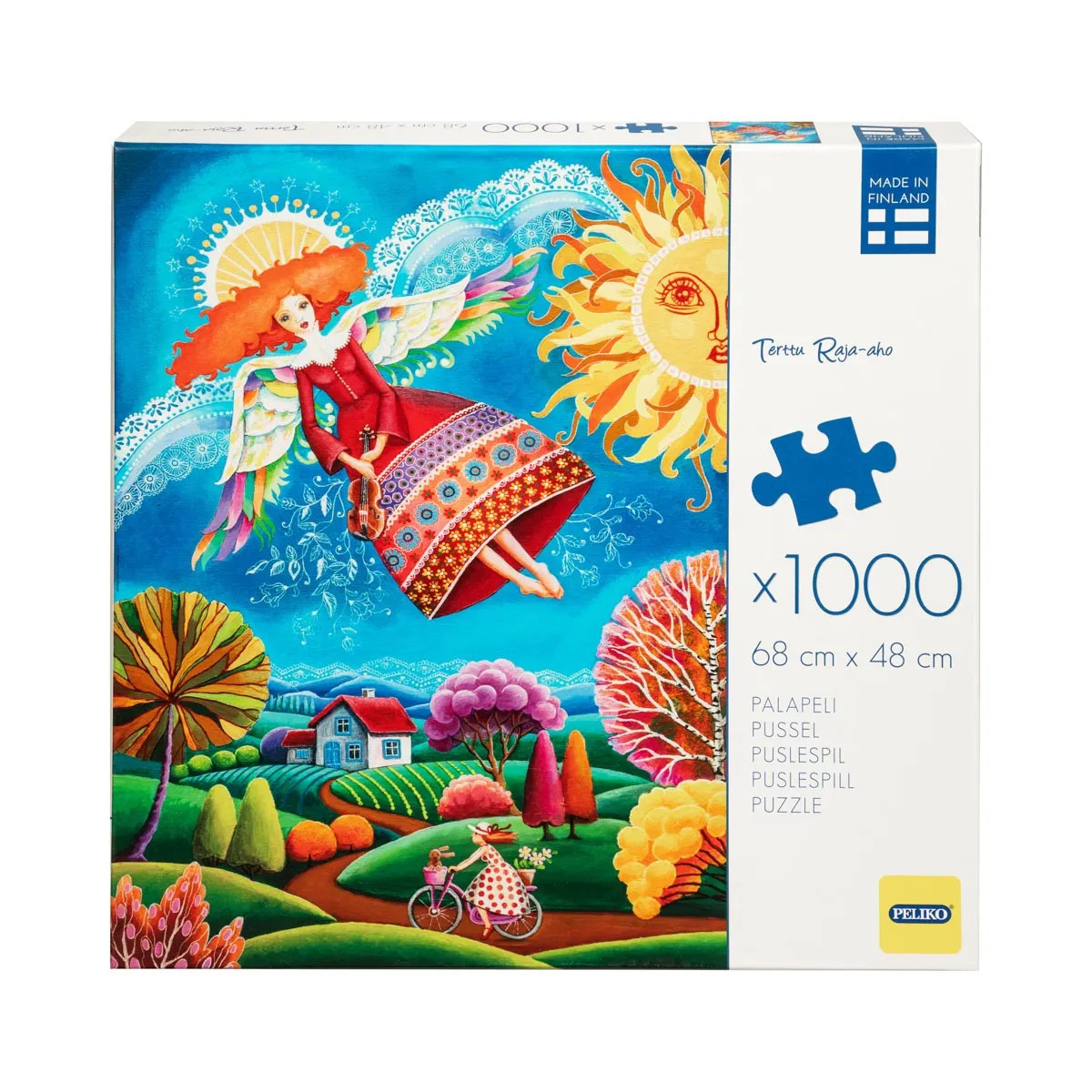Peliko Terttu Raja-aho Musiikin siivin puzzle 1000 pezzi colorato