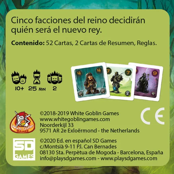SD Games Claim Pocket gioco di carte 2 giocatori