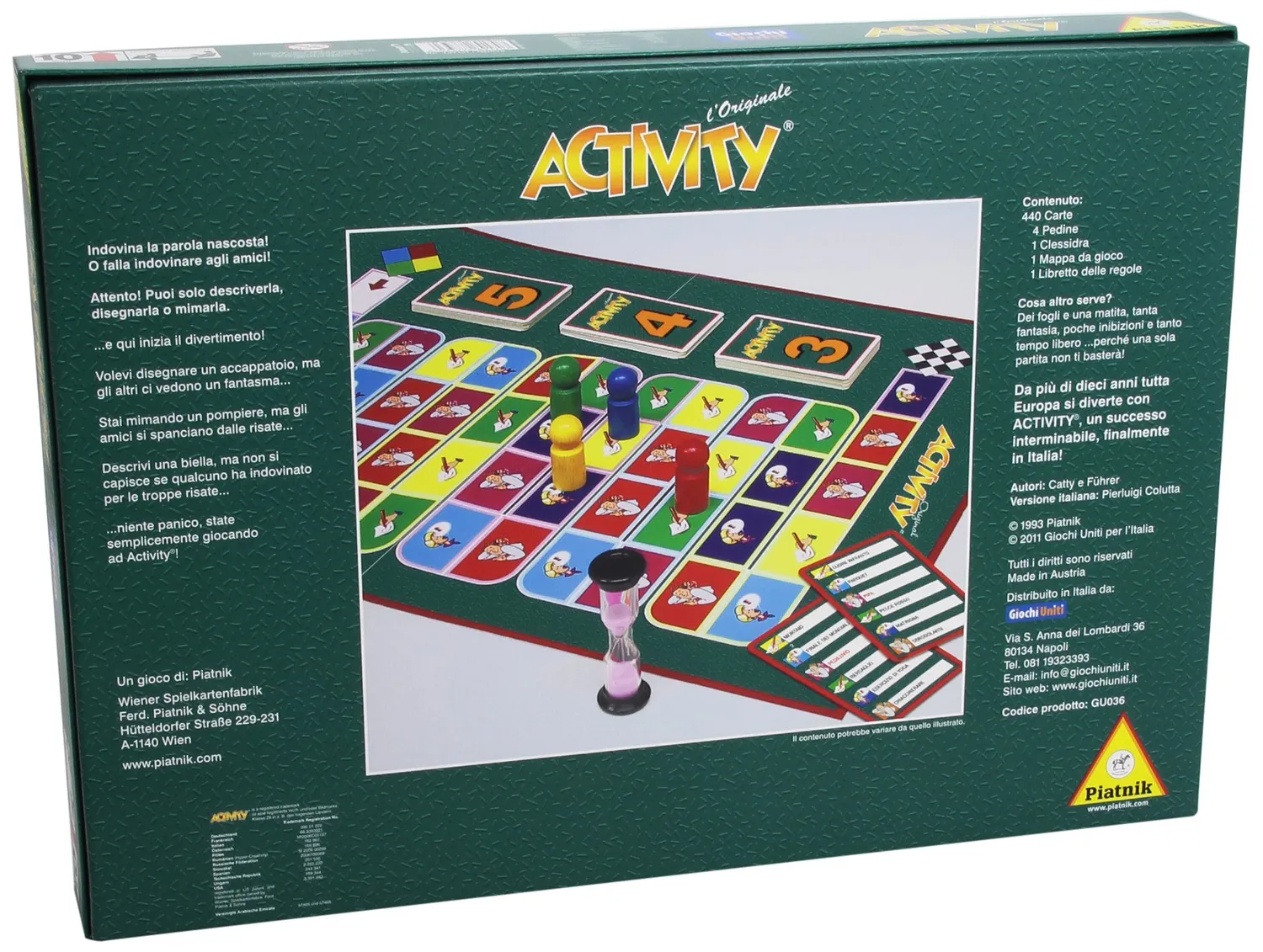Giochi Uniti Activity gioco tavolo 440 carte famiglia