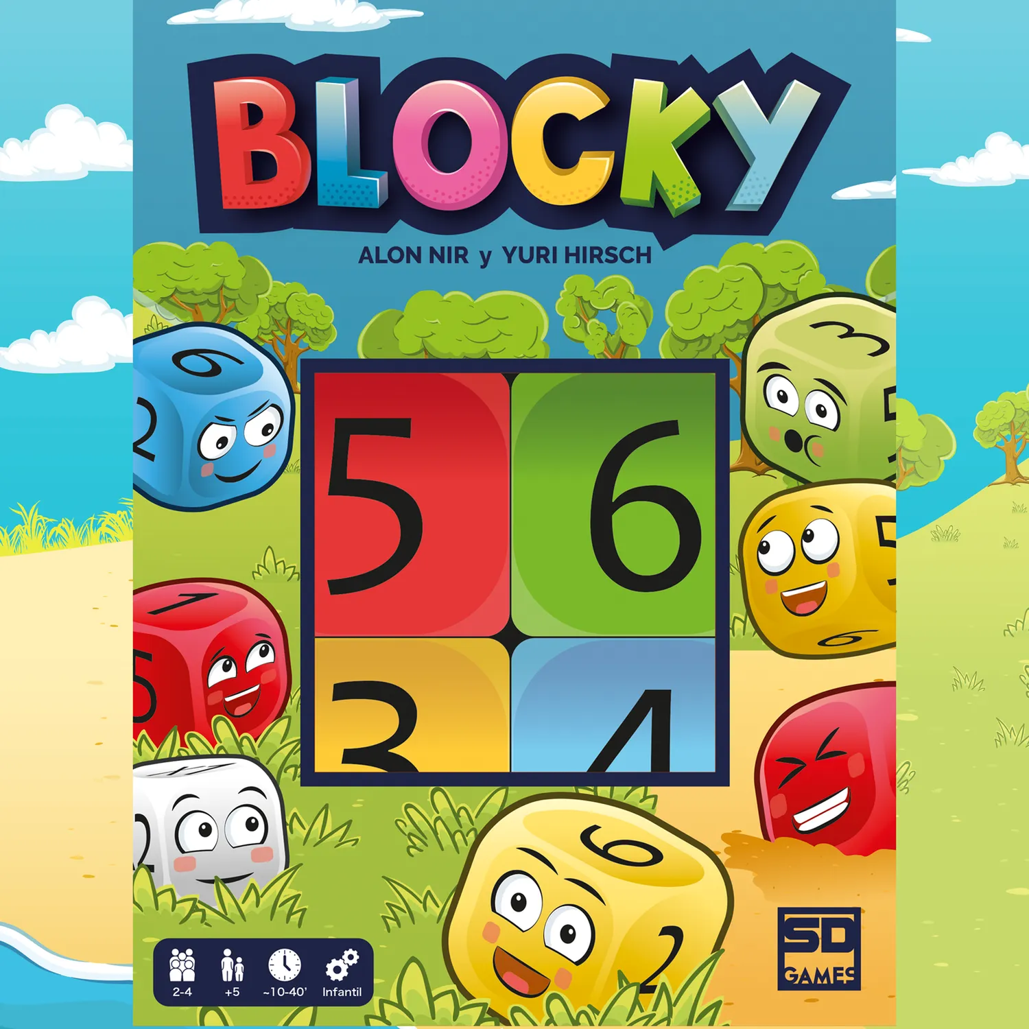 SD Games Blocky gioco per famiglie 40 punti