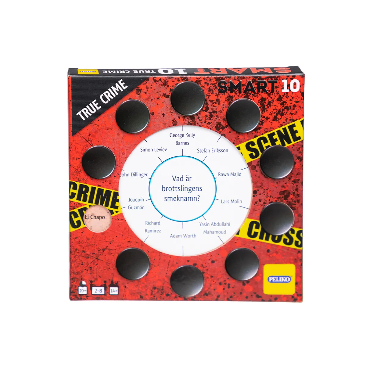 Peliko SMART10 True Crime carte quiz svedese