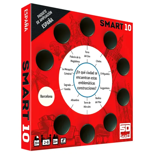 SD Games Smart 10 Spagna espansione quiz 50 carte 100 domande