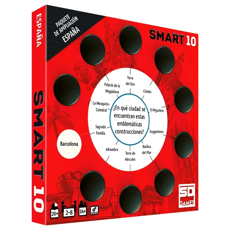 SD Games Smart 10 Spagna espansione quiz 50 carte 100 domande