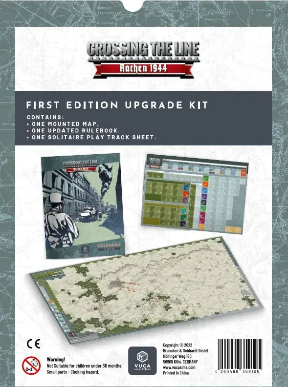 VUCA Simulations Crossing the Line Aachen 1944 upgrade kit mappa